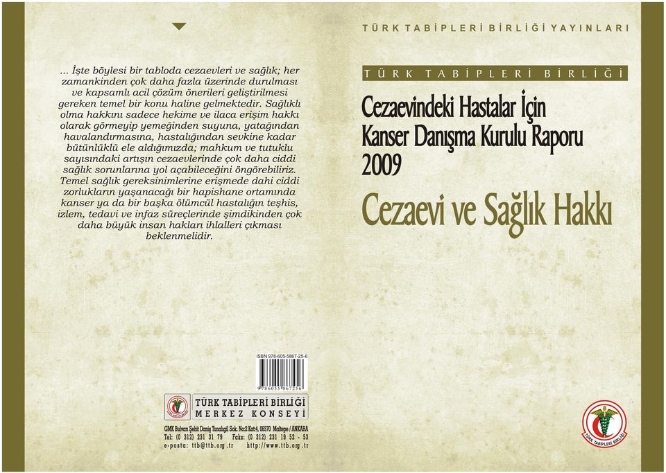 Sağlıklı olma hakkını sadece hekime ve ilaca erişim hakkı olarak görmeyip yemeğinden suyuna, yatağından havalandırmasına, hastalığından sevkine kadar bütünlüklü ele aldığımızda; mahkum ve tutuklu