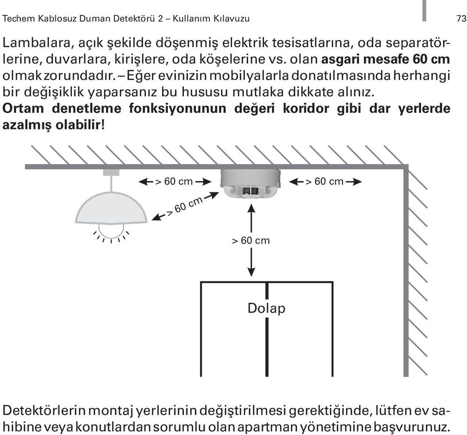 Eğer evinizin mobilyalarla donatılmasında herhangi bir değişiklik yaparsanız bu hususu mutlaka dikkate alınız.