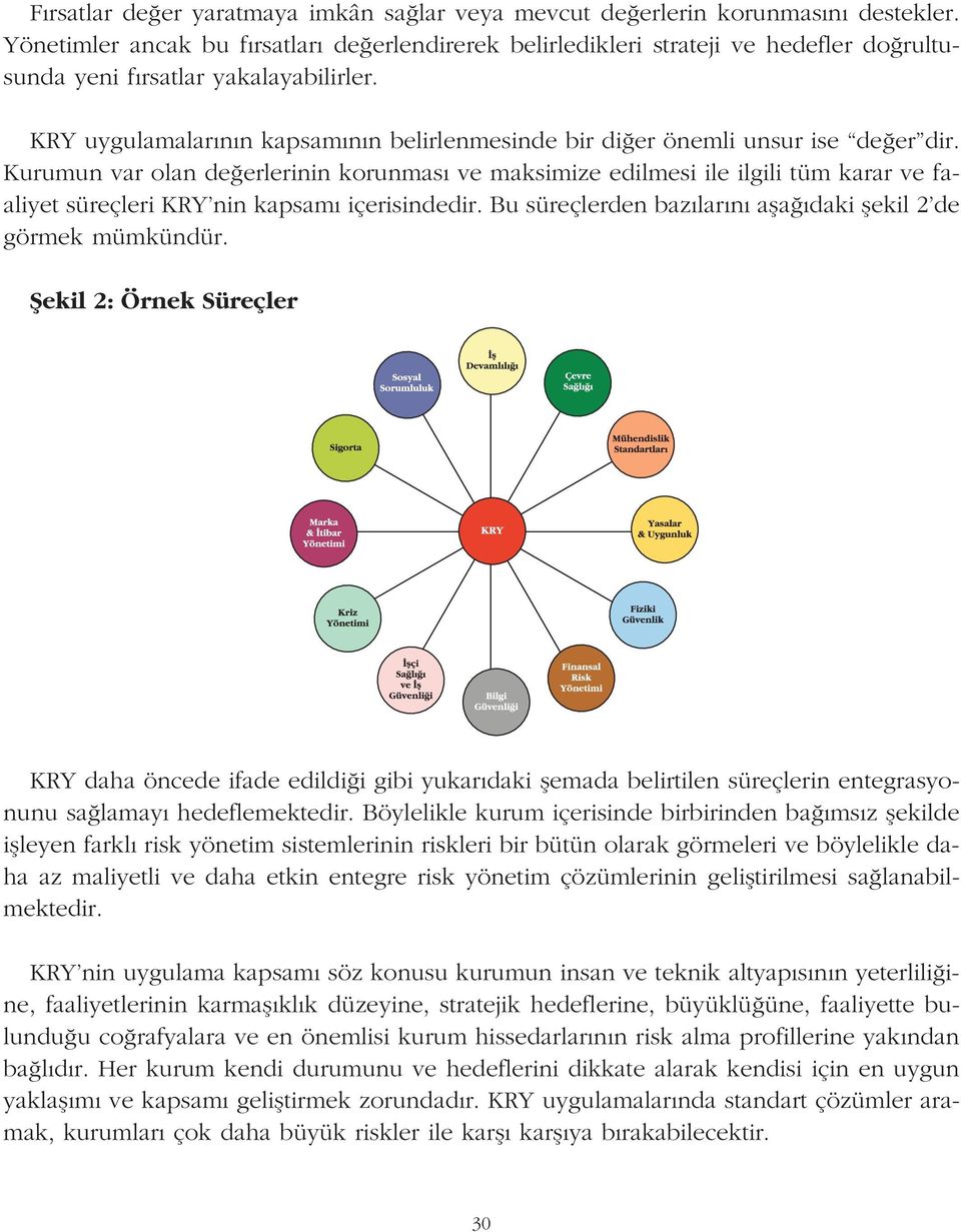 KRY uygulamalar n n kapsam n n belirlenmesinde bir di er önemli unsur ise de er dir.