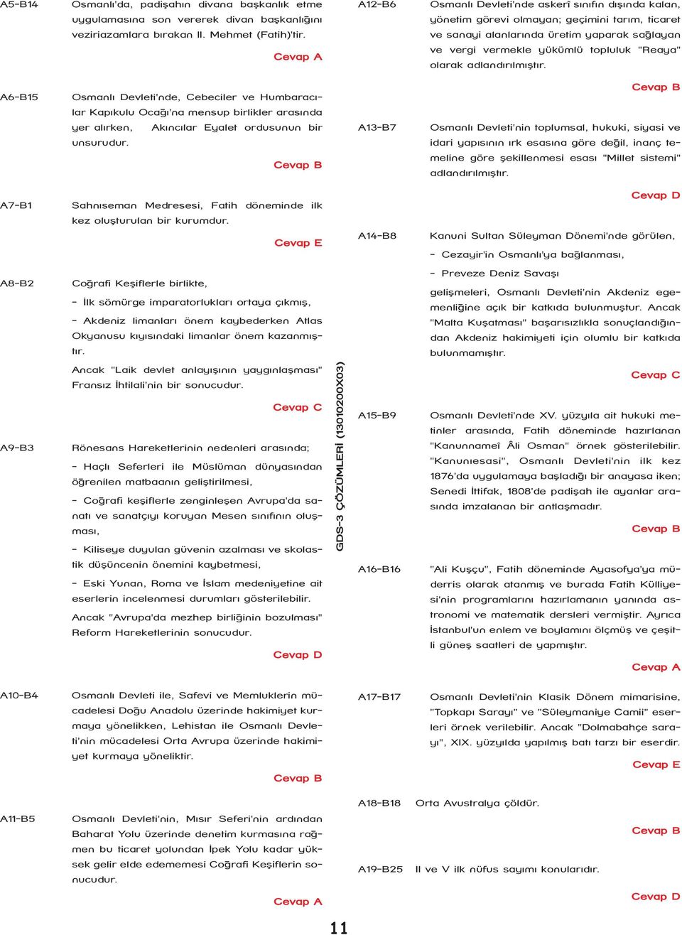 adlandýrýlmýþtýr. A6-B15 Osmanlý Devleti'nde, Cebeciler ve Humbaracýlar Kapýkulu Ocaðý'na mensup birlikler arasýnda yer alýrken, Akýncýlar Eyalet ordusunun bir unsurudur.