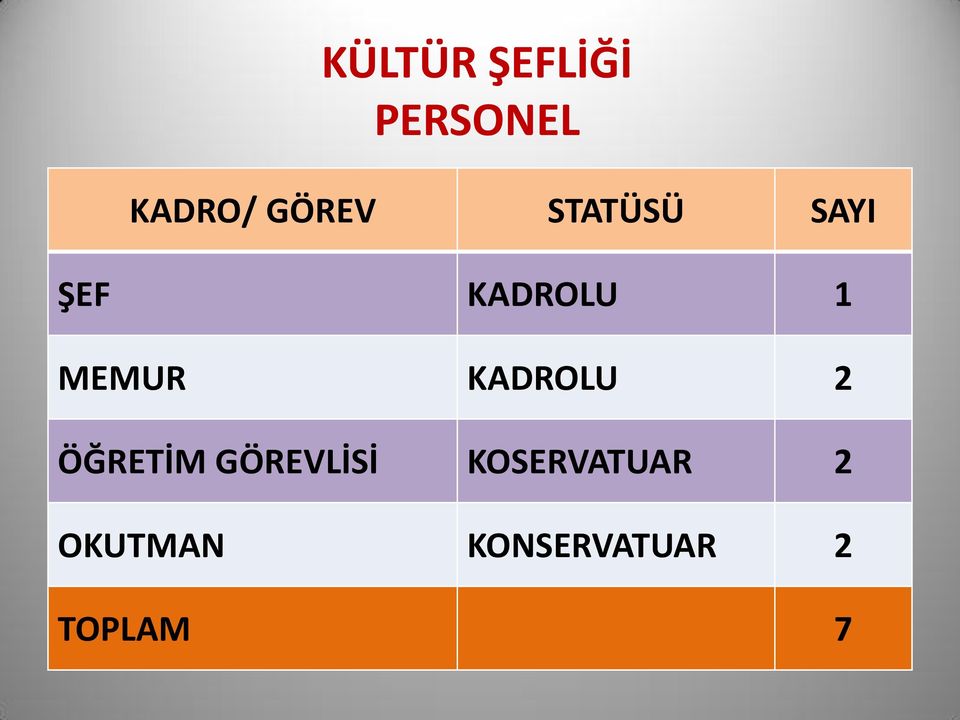 MEMUR KADROLU 2 ÖĞRETİM GÖREVLİSİ