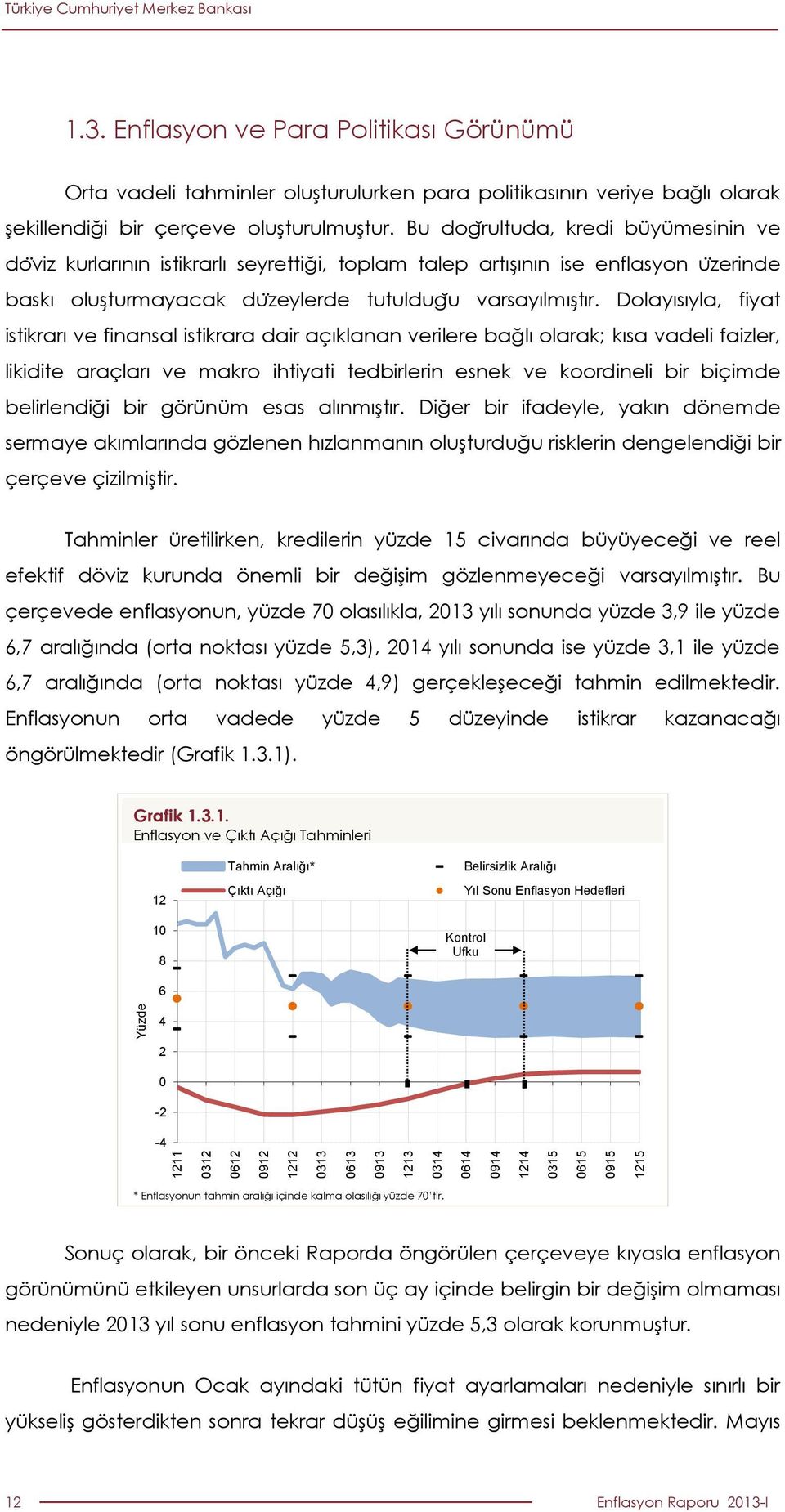 Dolayısıyla, fiyat istikrarı ve finansal istikrara dair açıklanan verilere bağlı olarak; kısa vadeli faizler, likidite araçları ve makro ihtiyati tedbirlerin esnek ve koordineli bir biçimde