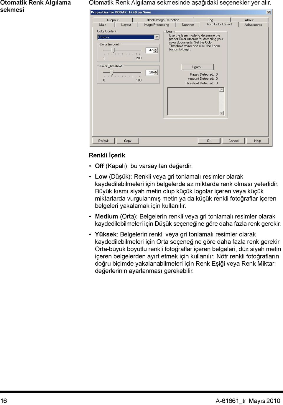 Büyük kısmı siyah metin olup küçük logolar içeren veya küçük miktarlarda vurgulanmış metin ya da küçük renkli fotoğraflar içeren belgeleri yakalamak için kullanılır.