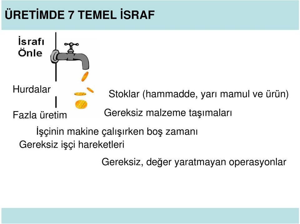 taşımaları İşçinin makine çalışırken boş zamanı