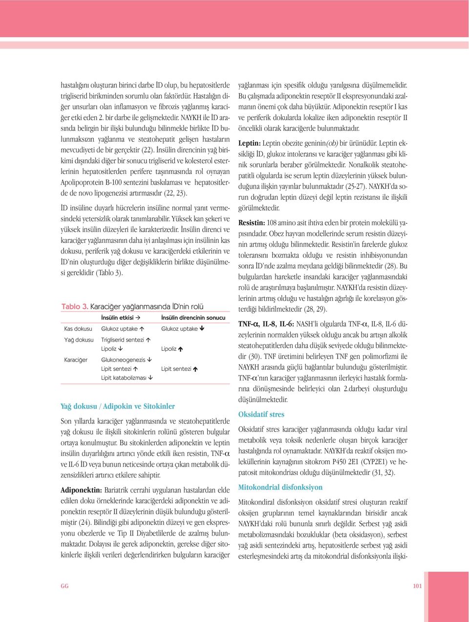 İnsülin direncinin yağ birikimi dışındaki diğer bir sonucu trigliserid ve kolesterol esterlerinin hepatositlerden perifere taşınmasında rol oynayan Apolipoprotein B-100 sentezini baskılaması ve