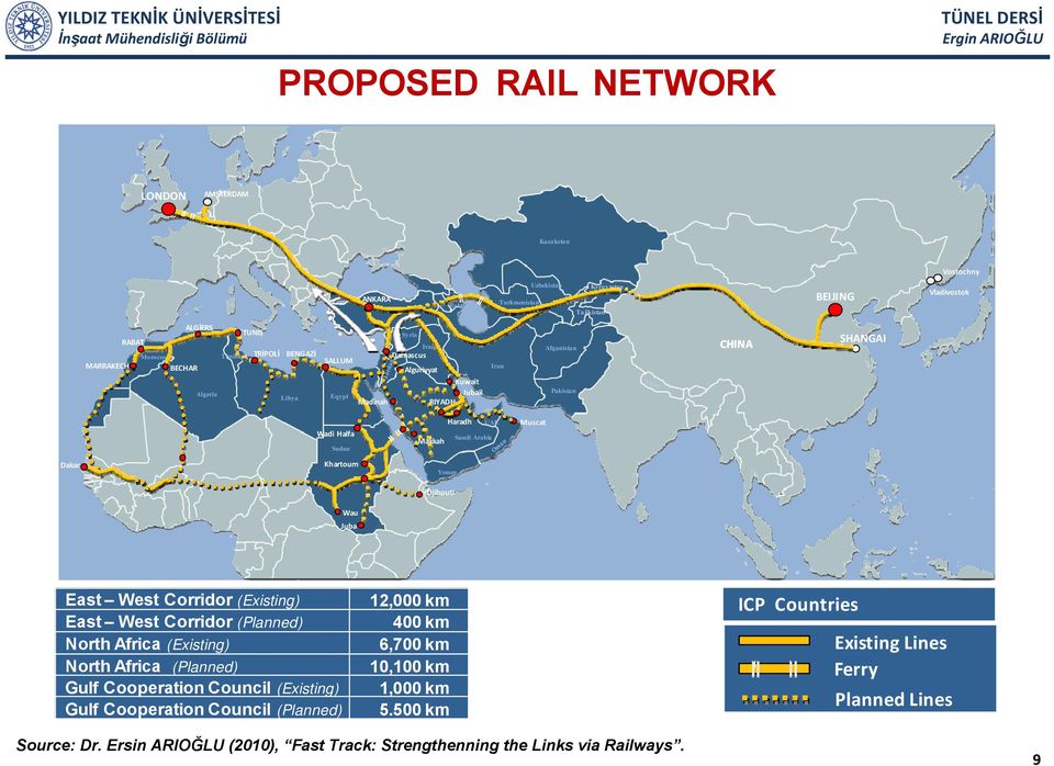 Dakar Khartoum Yemen Djibouti Wau Juba East West Corridor (Existing) East West Corridor (Planned) North Africa (Existing) North Africa (Planned) Gulf Cooperation Council (Existing) Gulf Cooperation