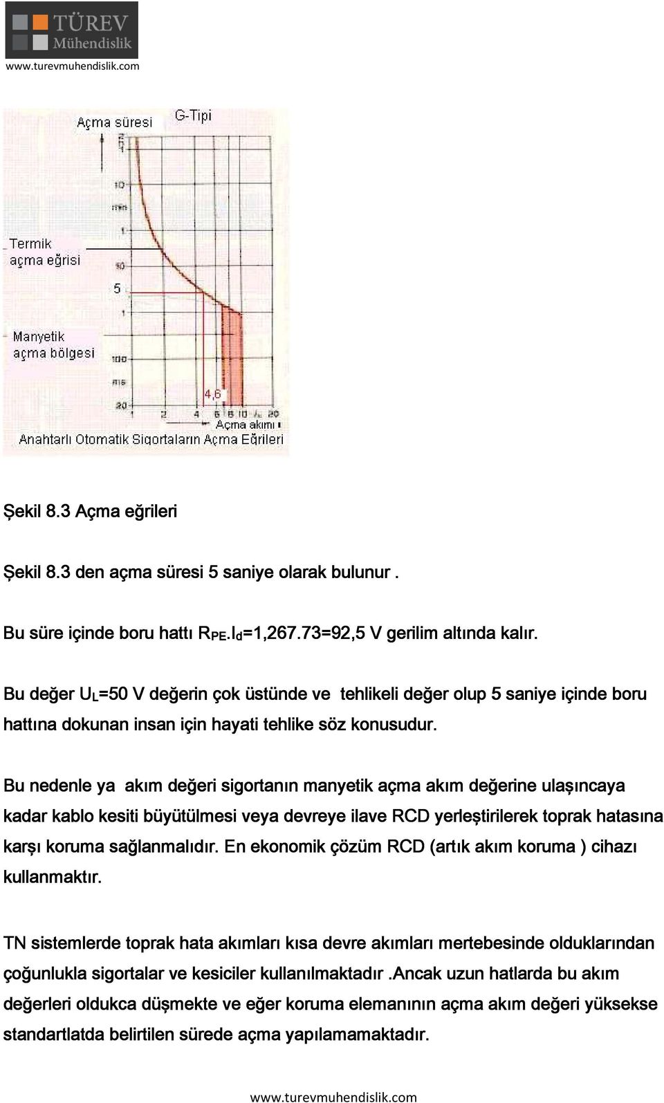 Bu neenle y kım eğeri sigortnın mnyetik çm kım eğerine ulşıncy kr kblo kesiti büyütülmesi vey evreye ilve CD yerleştirilerek ek toprk htsın krşı korum sğlnmlıır.