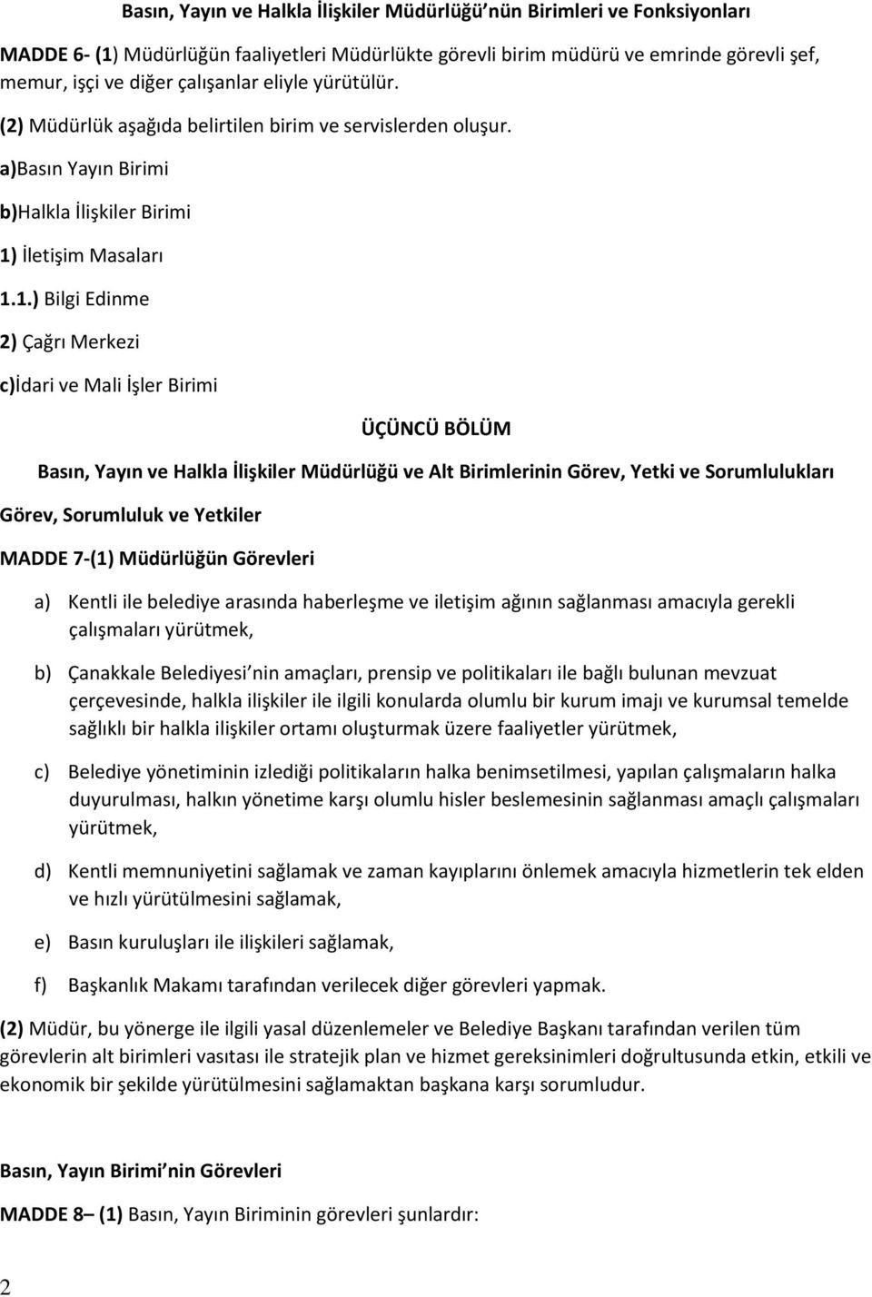 İletişim Masaları 1.