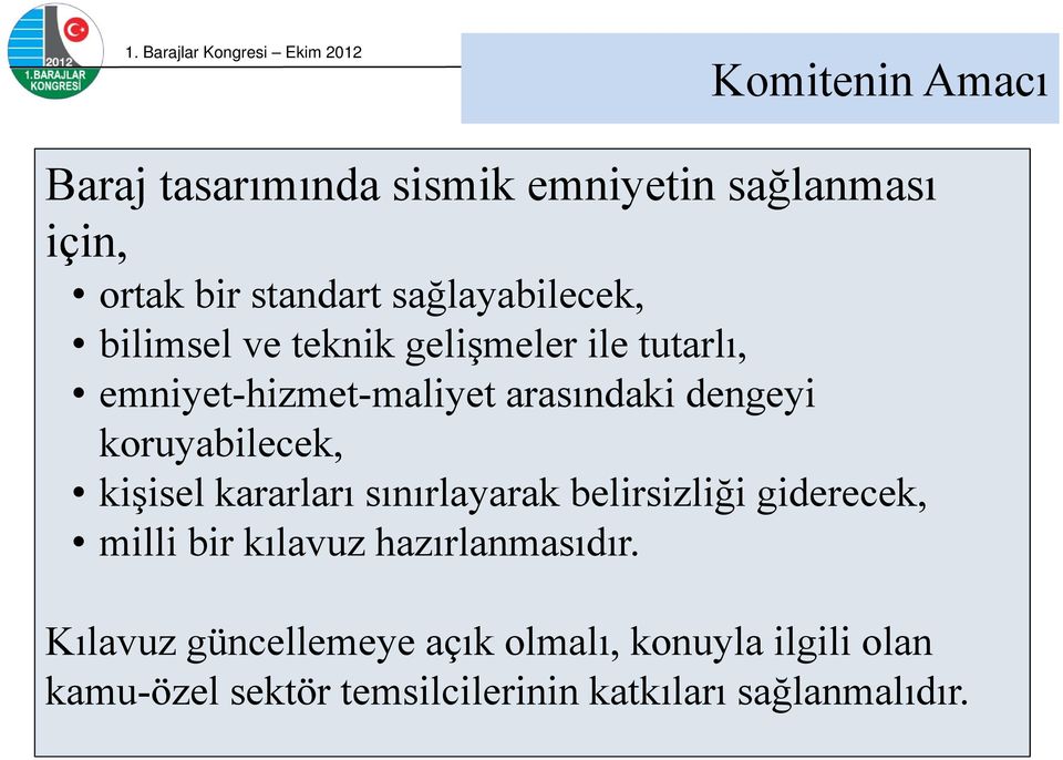 koruyabilecek, kişisel kararları sınırlayarak belirsizliği giderecek, milli bir kılavuz