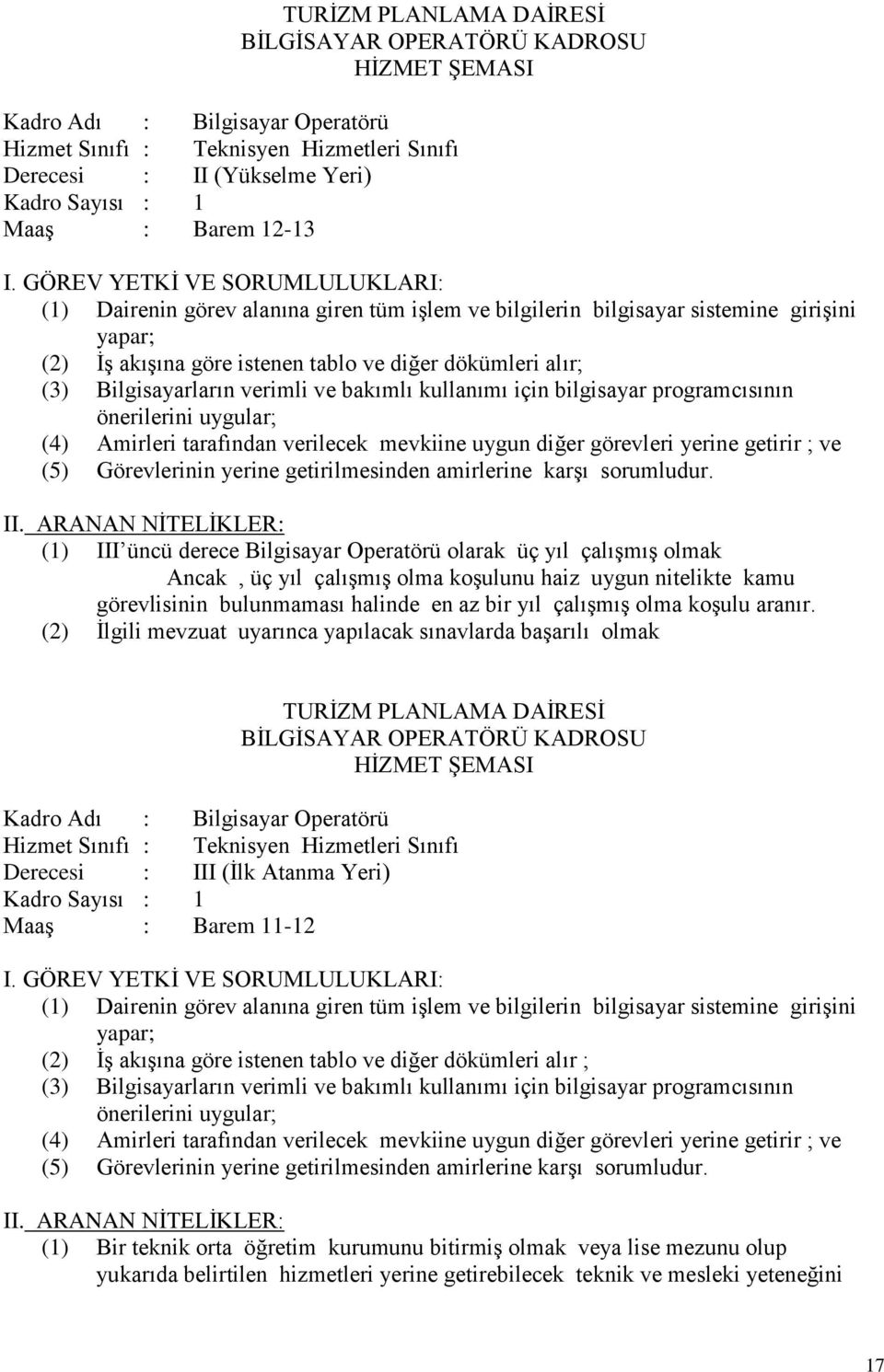 önerilerini uygular; (4) Amirleri tarafından verilecek mevkiine uygun diğer görevleri yerine getirir ; ve (5) Görevlerinin yerine getirilmesinden amirlerine karşı sorumludur.