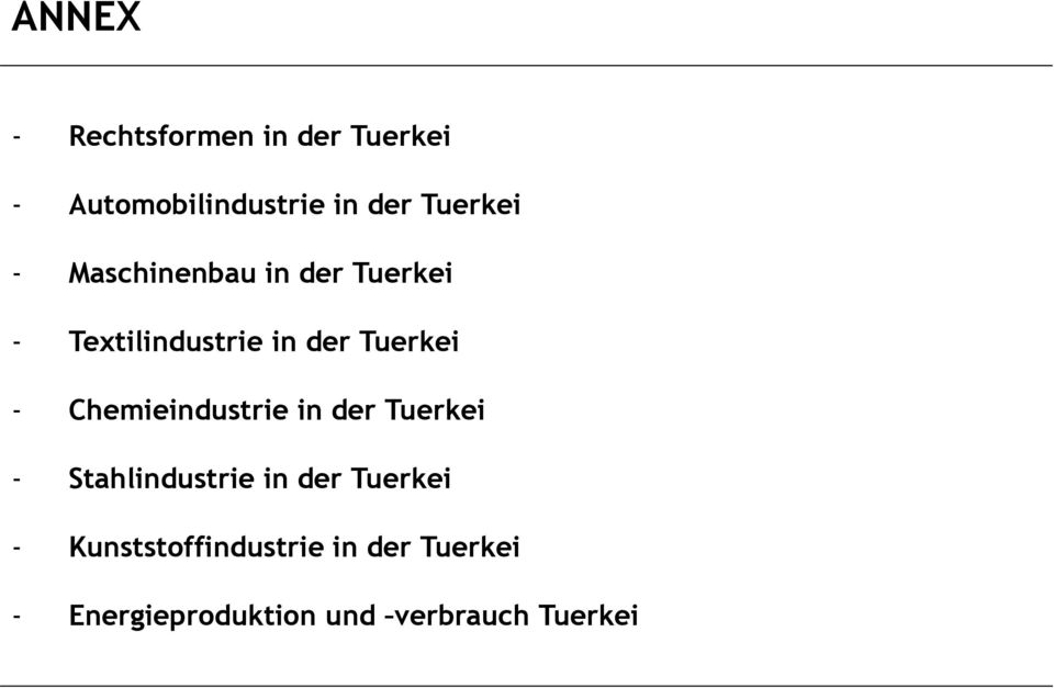 Tuerkei - Chemieindustrie in der Tuerkei - Stahlindustrie in der