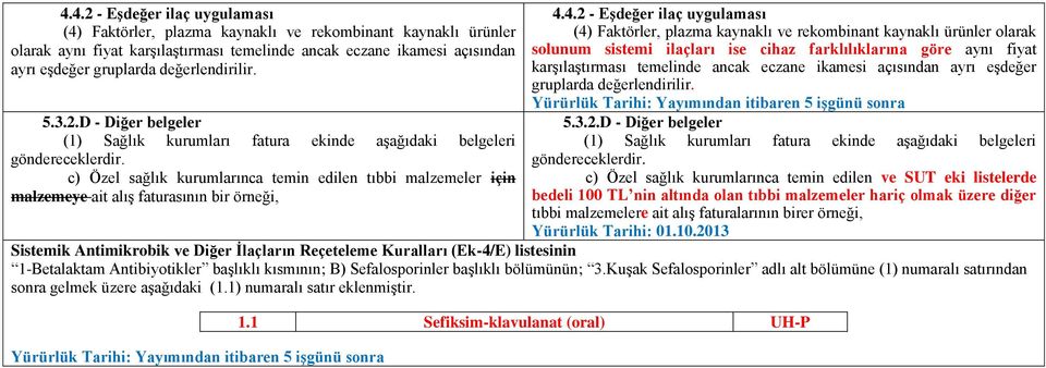 c) Özel sağlık kurumlarınca temin edilen tıbbi malzemeler için malzemeye ait alış faturasının bir örneği, 4.