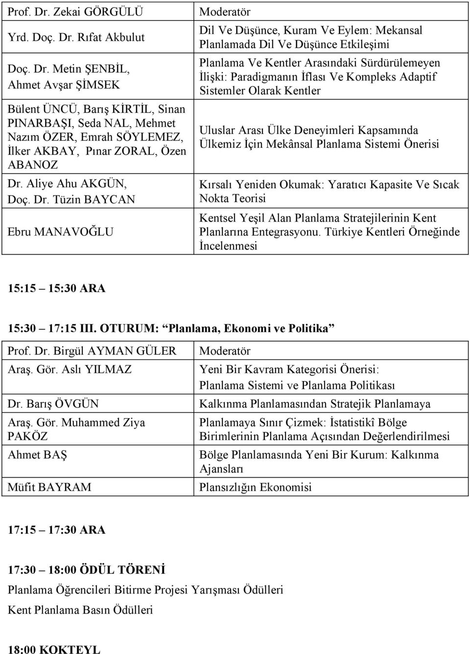 Tüzin BAYCAN Ebru MANAVOĞLU Dil Ve Düşünce, Kuram Ve Eylem: Mekansal Planlamada Dil Ve Düşünce Etkileşimi Planlama Ve Kentler Arasındaki Sürdürülemeyen İlişki: Paradigmanın İflası Ve Kompleks Adaptif