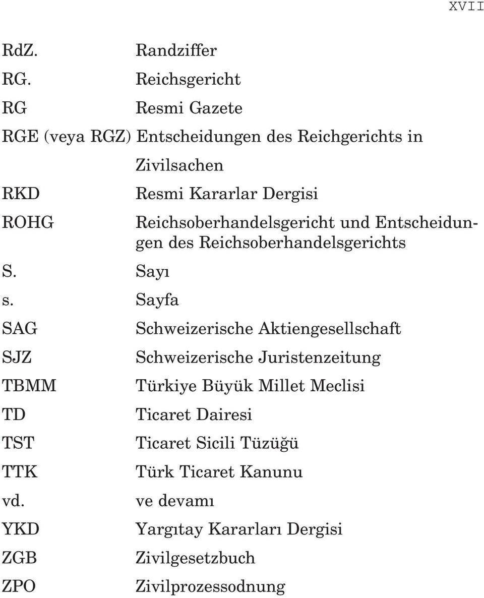 Reichsoberhandelsgericht und Entscheidungen des Reichsoberhandelsgerichts S. Say s.