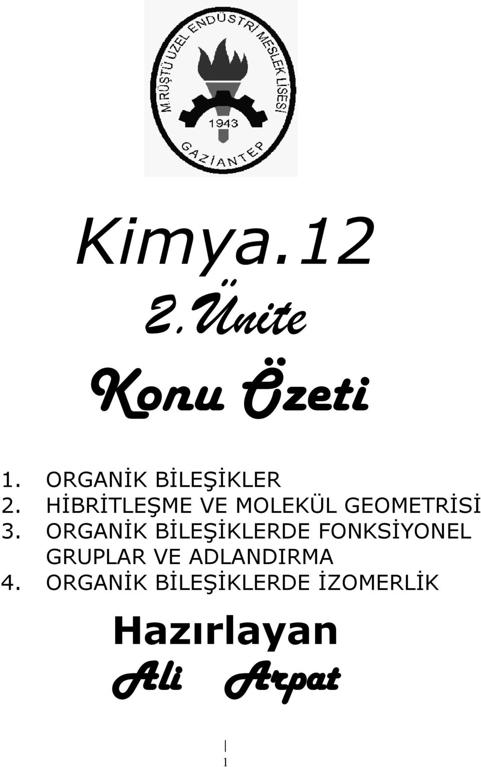 HİBRİTLEŞME VE MOLEKÜL GEOMETRİSİ 3.