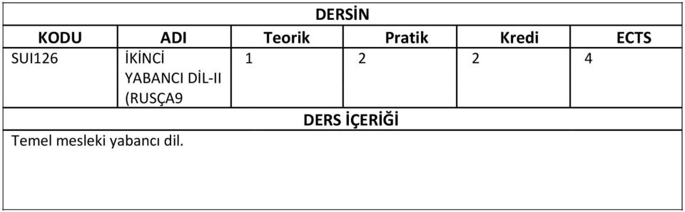 DİL-II (RUSÇA9