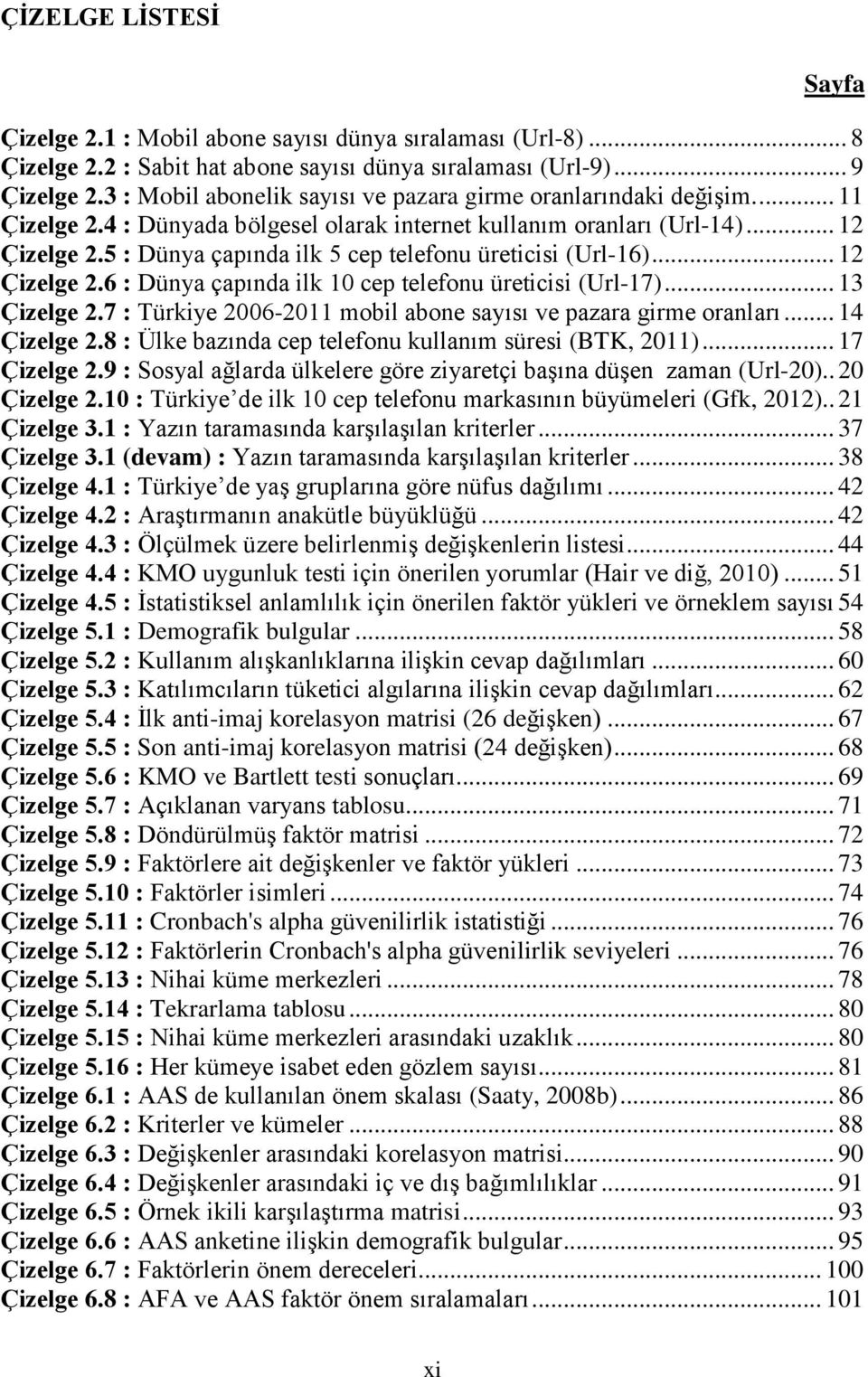 5 : Dünya çapında ilk 5 cep telefonu üreticisi (Url-16)... 12 Çizelge 2.6 : Dünya çapında ilk 10 cep telefonu üreticisi (Url-17)... 13 Çizelge 2.