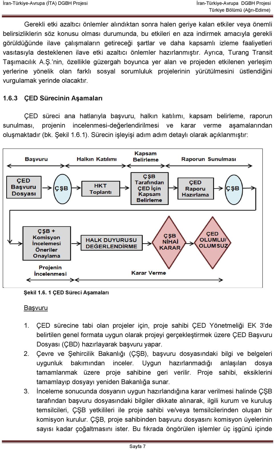 nin, özellikle güzergah boyunca yer alan ve projeden etkilenen yerleşim yerlerine yönelik olan farklı sosyal sorumluluk projelerinin yürütülmesini üstlendiğini vurgulamak yerinde olacaktır. 1.6.