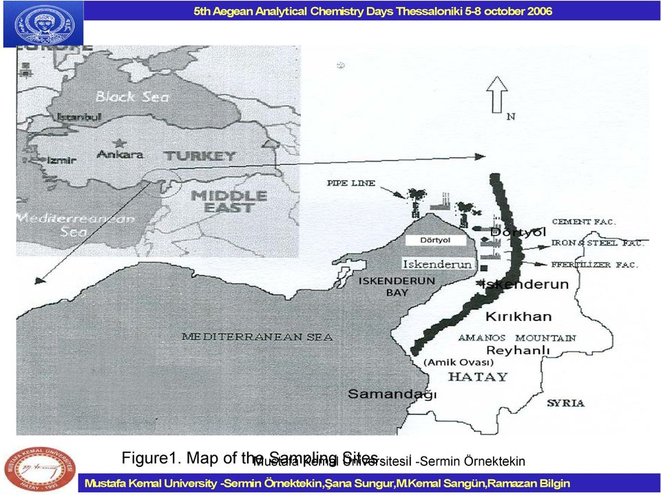 Map of the Sampling Sites Mustafa Kemal