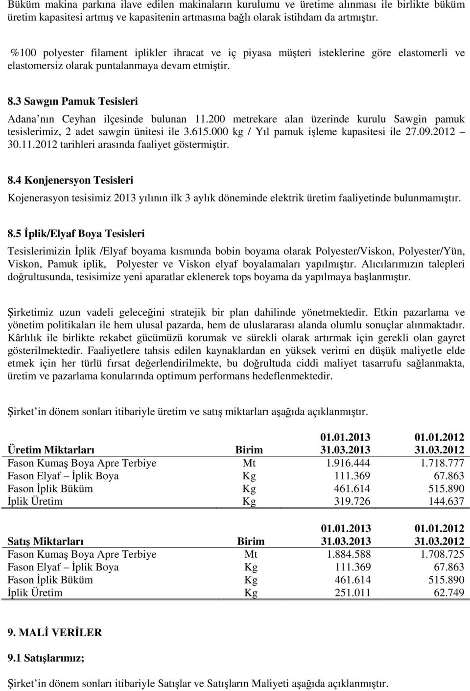 3 Sawgın Pamuk Tesisleri Adana nın Ceyhan ilçesinde bulunan 11.200 metrekare alan üzerinde kurulu Sawgin pamuk tesislerimiz, 2 adet sawgin ünitesi ile 3.615.