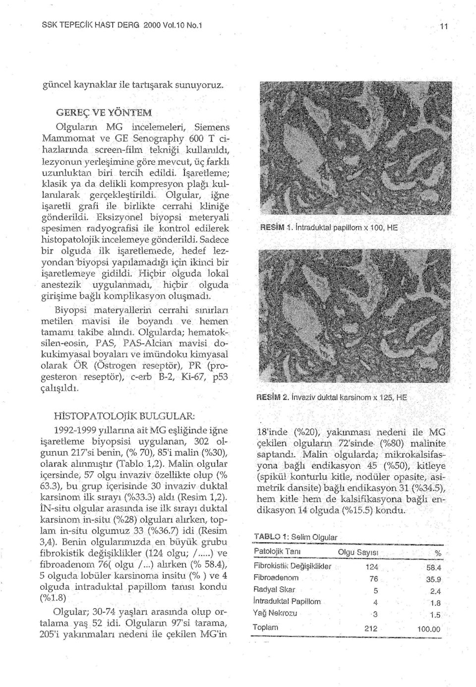 uz~nluktan biri tercih edildi. İı:ıaretleme; klasik ya da delikli kampresyon plağı kullanılarak gerçekle~tirildi. Olgular, ıgne i~aretli grafi ile birlikte cerrahi kliniğe gönderildi.