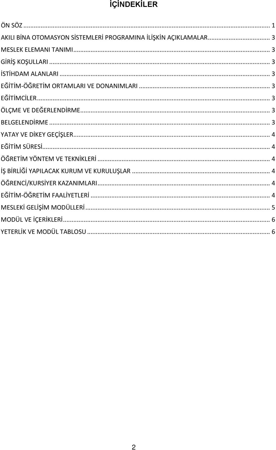 .. 3 YATAY VE DİKEY GEÇİŞLER... 4 EĞİTİM SÜRESİ... 4 ÖĞRETİM YÖNTEM VE TEKNİKLERİ... 4 İŞ BİRLİĞİ YAPILACAK KURUM VE KURULUŞLAR.