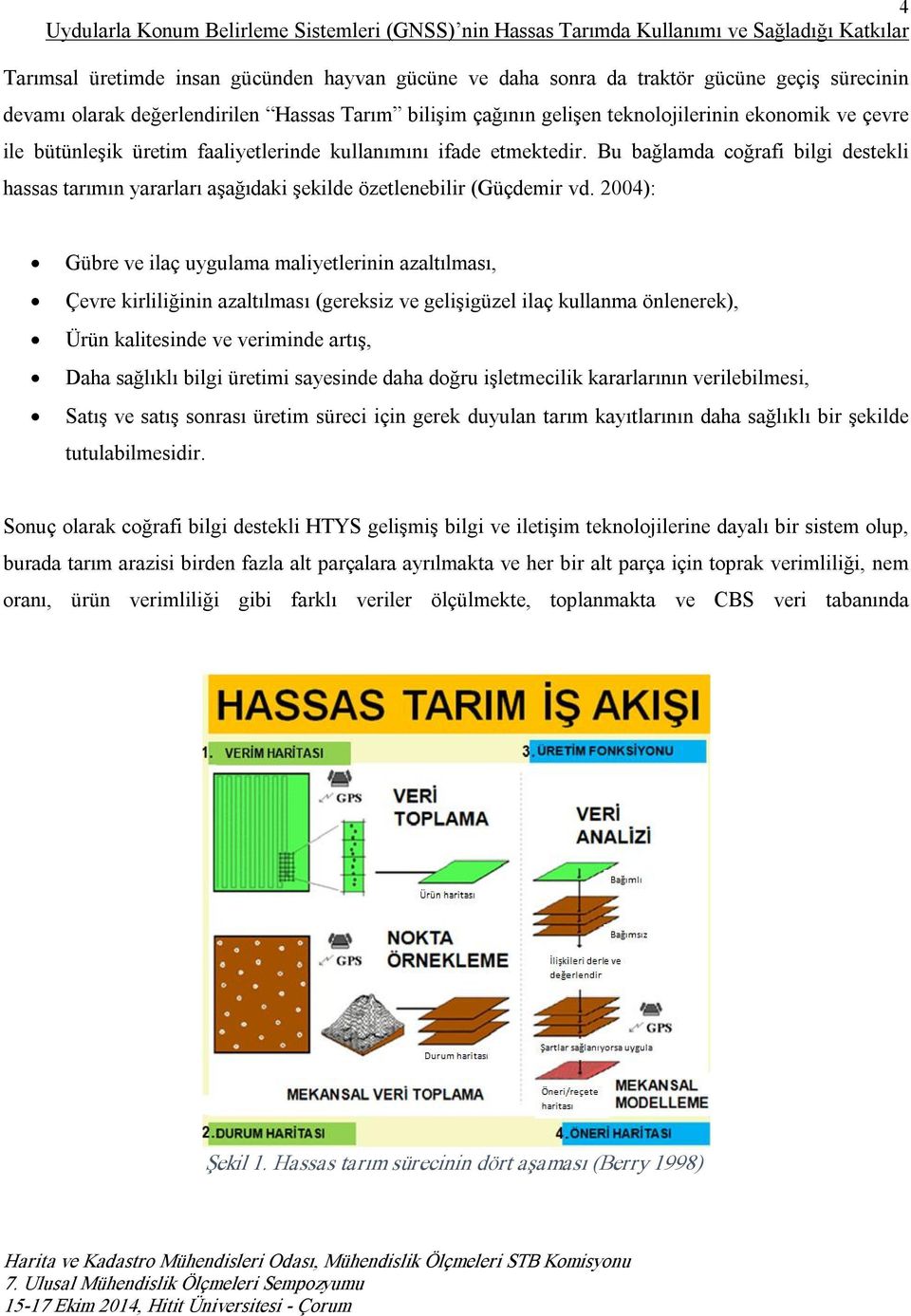 Bu bağlamda coğrafi bilgi destekli hassas tarımın yararları aşağıdaki şekilde özetlenebilir (Güçdemir vd.