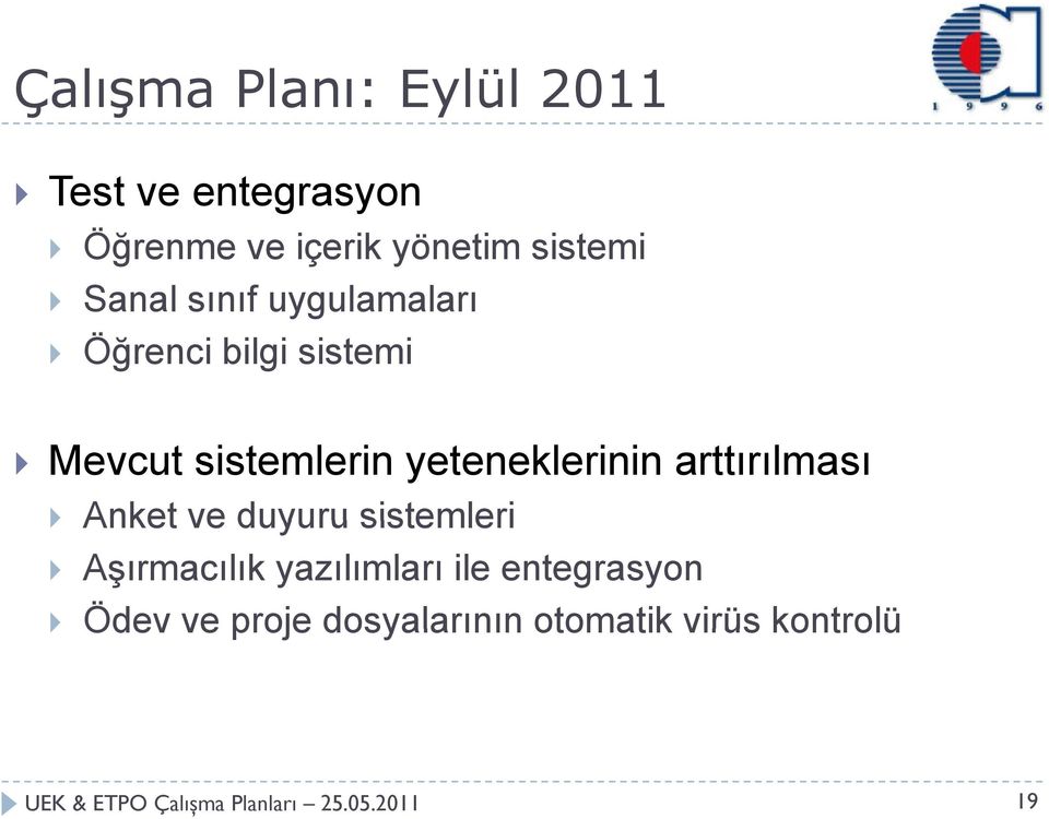 arttırılması Anket ve duyuru sistemleri Aşırmacılık yazılımları ile entegrasyon