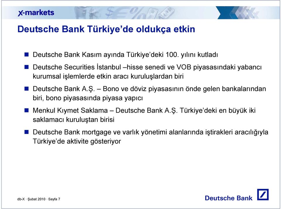 Deutsche Bank A.Ş.