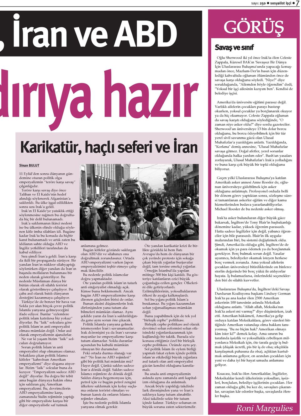 Irak ýn El Kaide ye yataklýk ettiði söylenmesine raðmen bu doðrultuda hiç bir delil bulunamadý. Irak a saldýrmanýn ikinci nedeni ise bu ülkenin elinde olduðu söylenen kitle imha silahlarý idi.