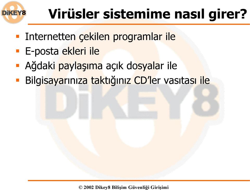 E-posta ekleri ile Ağdaki paylaşıma açık