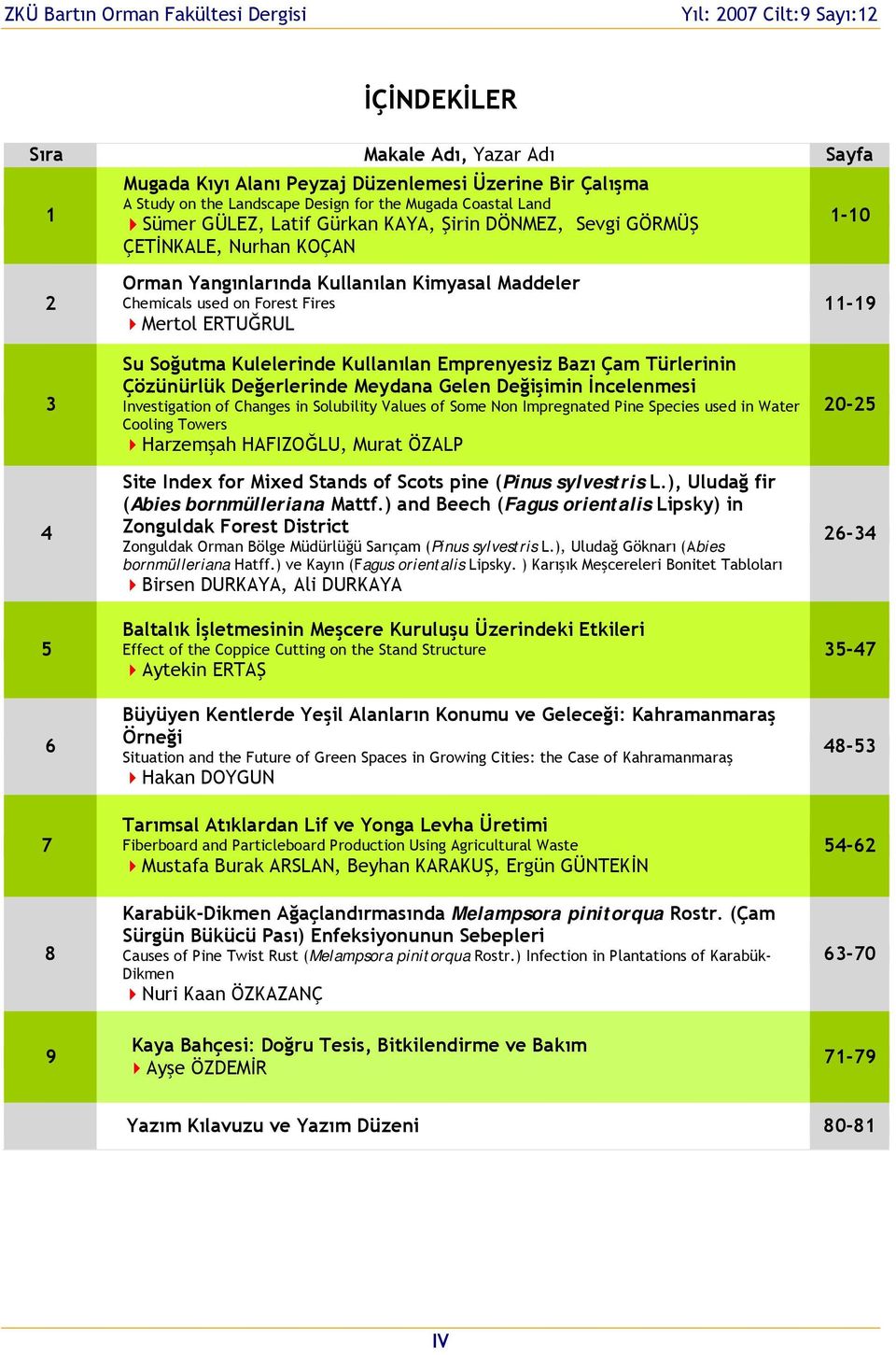 Emprenyesiz Bazı Çam Türlerinin Çözünürlük Değerlerinde Meydana Gelen Değişimin İncelenmesi Investigation of Changes in Solubility Values of Some Non Impregnated Pine Species used in Water Cooling