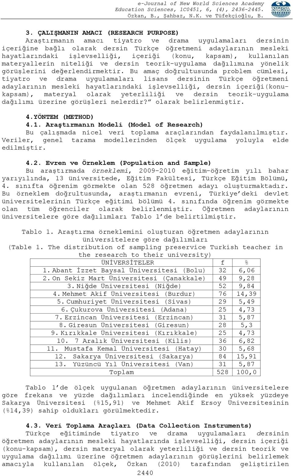 Bu amaç doğrultusunda problem cümlesi, tiyatro ve drama uygulamaları lisans dersinin Türkçe öğretmeni adaylarının mesleki hayatlarındaki işlevselliği, dersin içeriği(konukapsam), materyal olarak