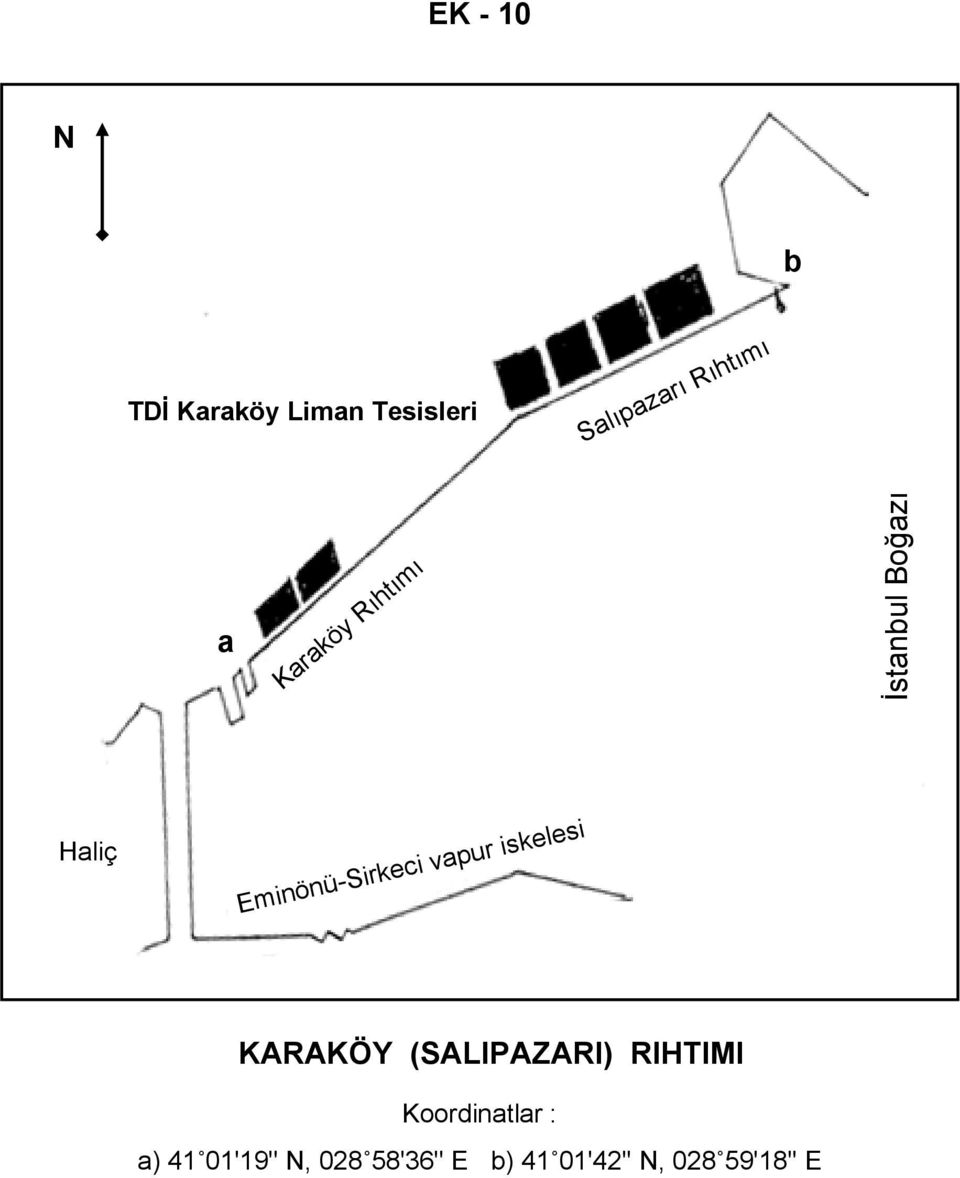 iskelesi KARAKÖY (SALIPAZARI) RIHTIMI Koordintlr :