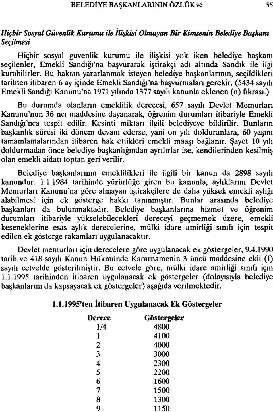 Bu haktan yararlanmak isteyen belediye b3. kanlarının, seçildikleri tarihten itibaren 6 ay içinde Emekli Sandığı'na b3. vurmaları gerekir.