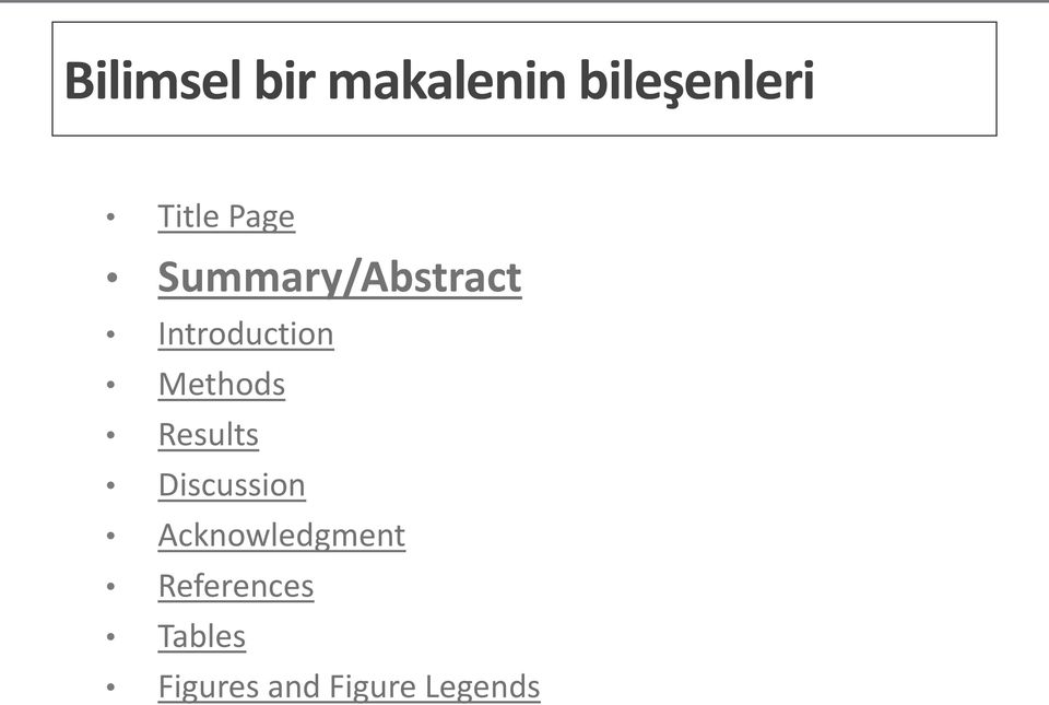 Methods Results Discussion