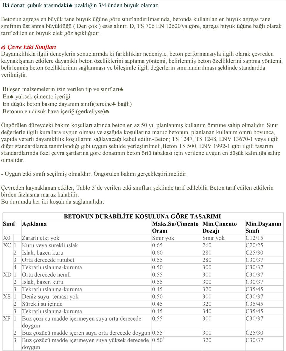 D, TS 706 EN 12620'ya göre, agrega büyüklüğüne bağlı olarak tarif edilen en büyük elek göz açıklığıdır.