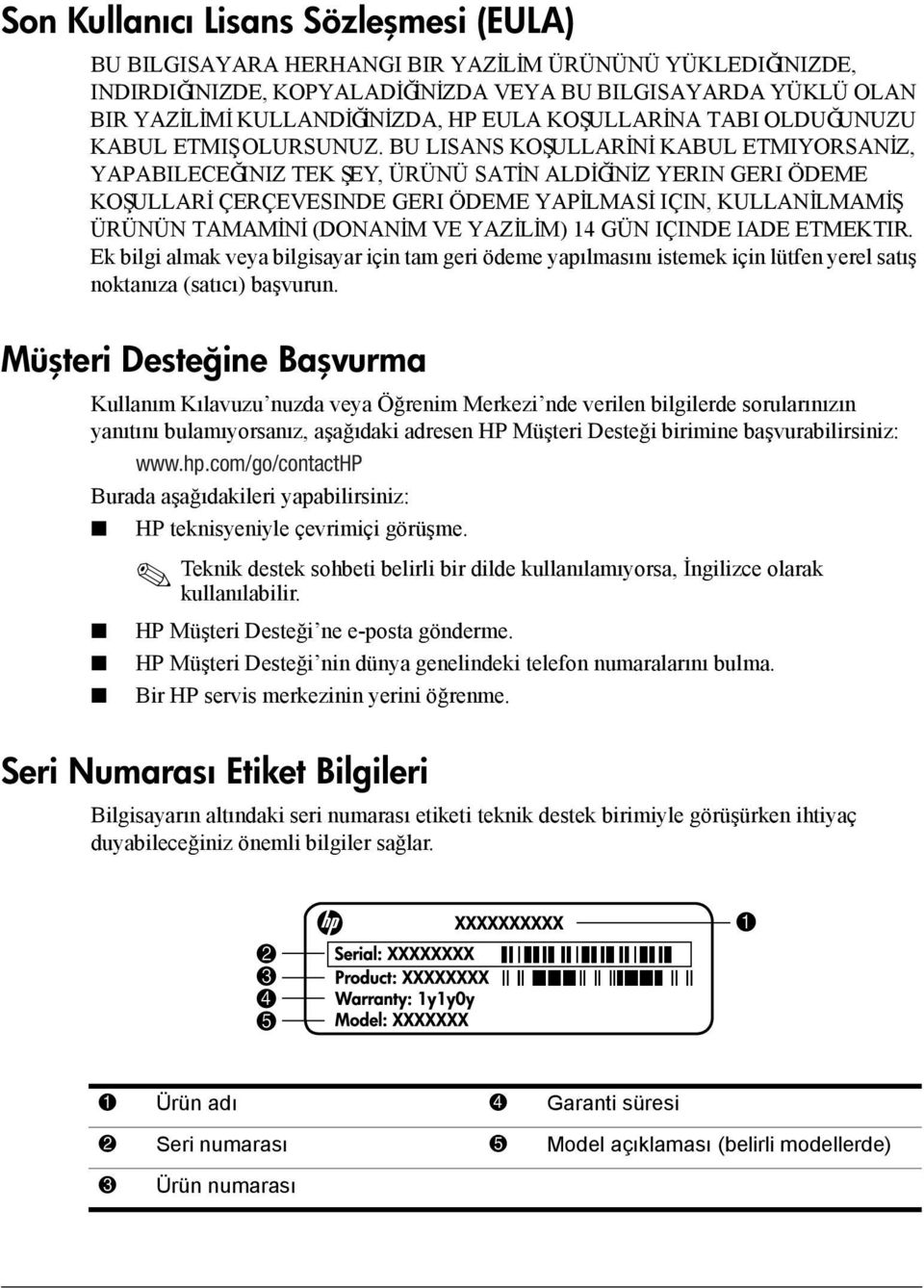 BU LISANS KOŞULLARİNİ KABUL ETMIYORSANİZ, YAPABILECEĞINIZ TEK ŞEY, ÜRÜNÜ SATİN ALDİĞİNİZ YERIN GERI ÖDEME KOŞULLARİ ÇERÇEVESINDE GERI ÖDEME YAPİLMASİ IÇIN, KULLANİLMAMİŞ ÜRÜNÜN TAMAMİNİ (DONANİM VE