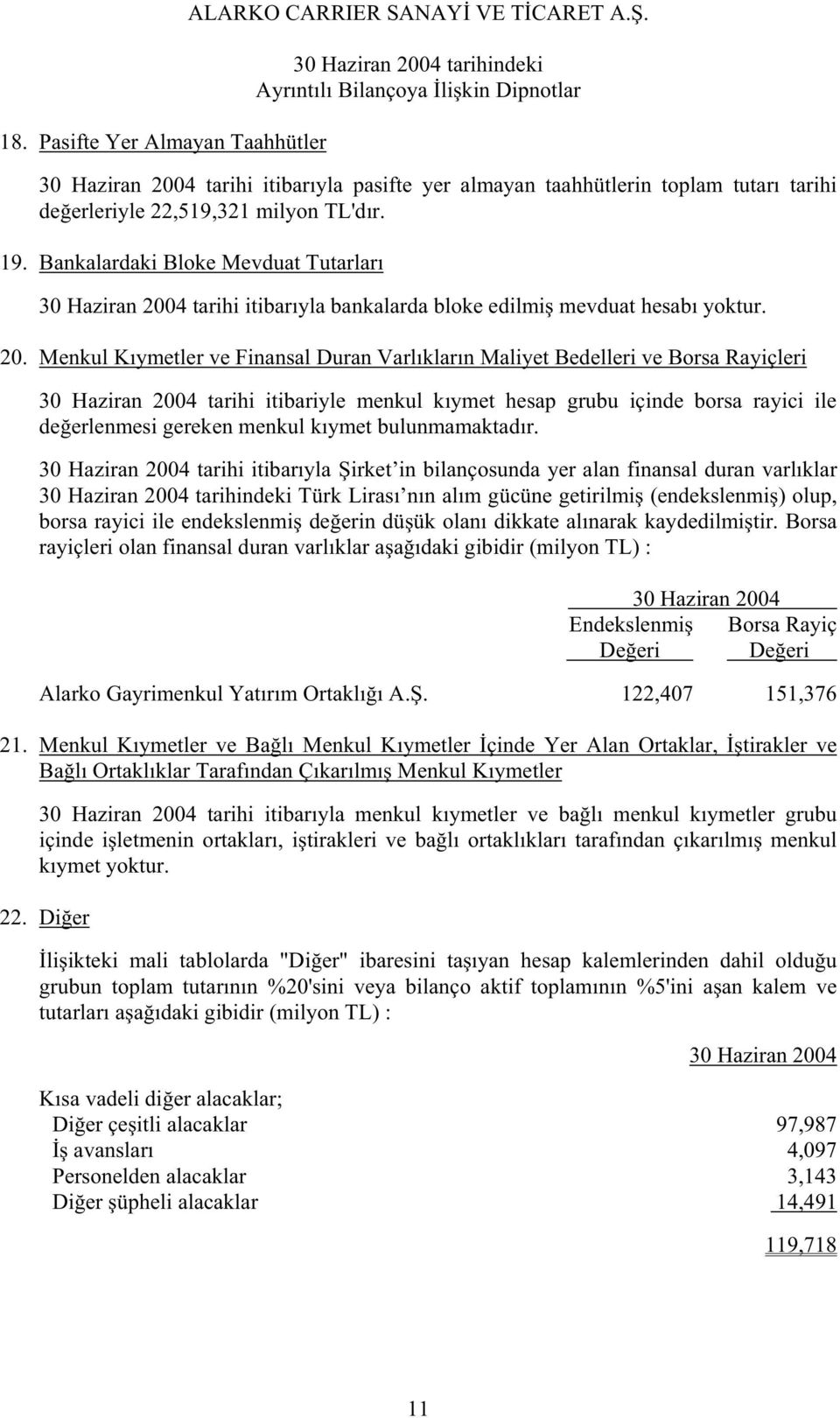 Menkul Kıymetler ve Finansal Duran Varlıkların Maliyet Bedelleri ve Borsa Rayiçleri tarihi itibariyle menkul kıymet hesap grubu içinde borsa rayici ile de erlenmesi gereken menkul kıymet