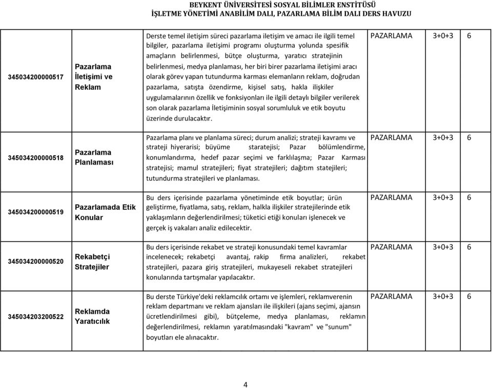 pazarlama, satışta özendirme, kişisel satış, hakla ilişkiler uygulamalarının özellik ve fonksiyonları ile ilgili detaylı bilgiler verilerek son olarak pazarlama İletişiminin sosyal sorumluluk ve etik