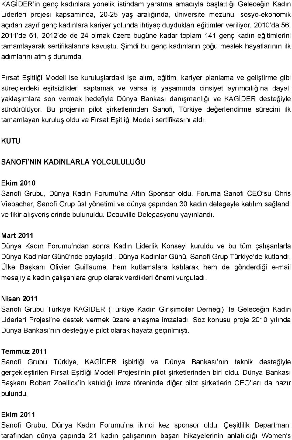 2010 da 56, 2011 de 61, 2012 de de 24 olmak üzere bugüne kadar toplam 141 genç kadın eğitimlerini tamamlayarak sertifikalarına kavuştu.