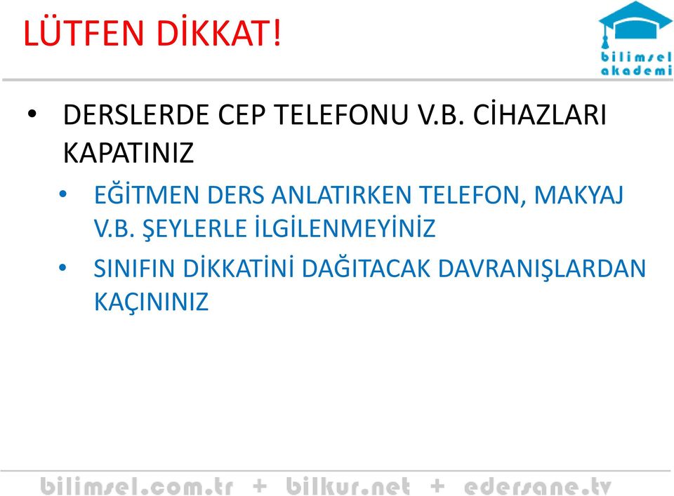 TELEFON, MAKYAJ V.B.