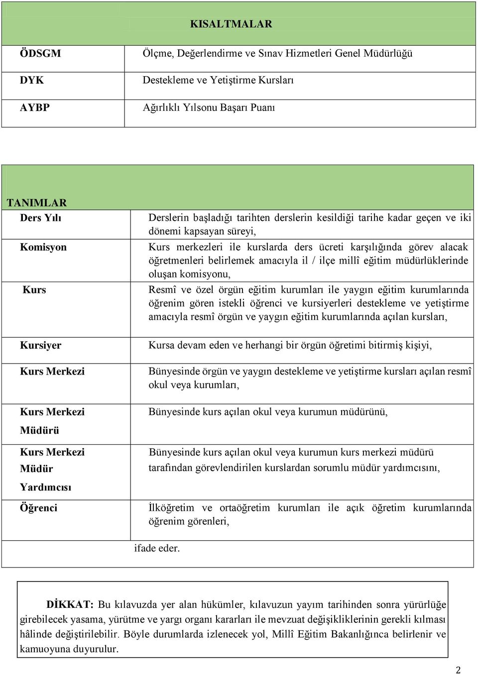 öğretmenleri belirlemek amacıyla il / ilçe millî eğitim müdürlüklerinde oluşan komisyonu, Resmî ve özel örgün eğitim kurumları ile yaygın eğitim kurumlarında öğrenim gören istekli öğrenci ve