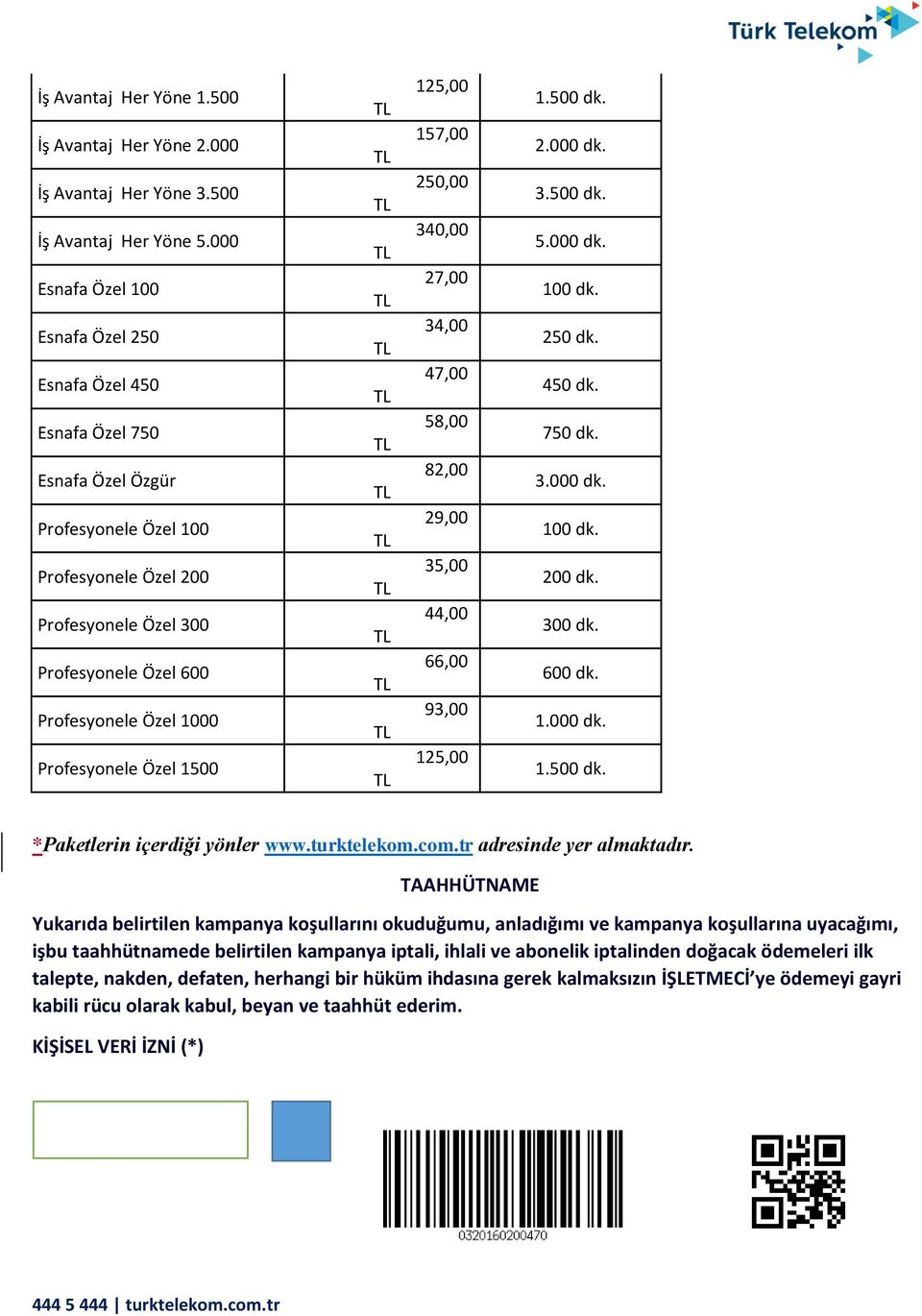 Profesyonele Özel 1500 125,00 157,00 250,00 340,00 27,00 34,00 47,00 58,00 82,00 29,00 35,00 44,00 66,00 93,00 125,00 1.500 dk. 2.000 dk. 3.500 dk. 5.000 dk. 100 dk. 250 dk. 450 dk. 750 dk. 3.000 dk. 100 dk. 200 dk.