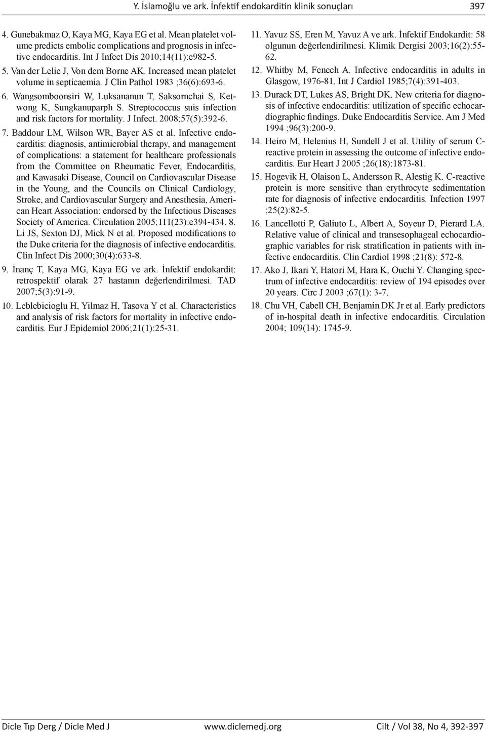 Wangsomboonsiri W, Luksananun T, Saksornchai S, Ketwong K, Sungkanuparph S. Streptococcus suis infection and risk factors for mortality. J Infect. 2008;57(5):392-6. 7.