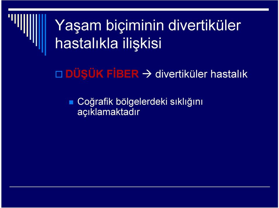 divertiküler hastalık Coğrafik