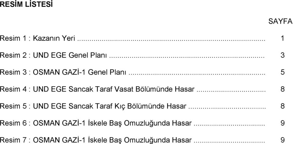 .. 5 Resim 4 : UND EGE Sancak Taraf Vasat Bölümünde Hasar.