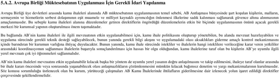 bünyesinde şart koşulan kişilerin, malların, sermayenin ve hizmetlerin serbest dolaşımının eşit muamele ve milliyet kaynaklı ayrımcılığın önlenmesi ilkelerine sadık kalınması sağlanarak güvence