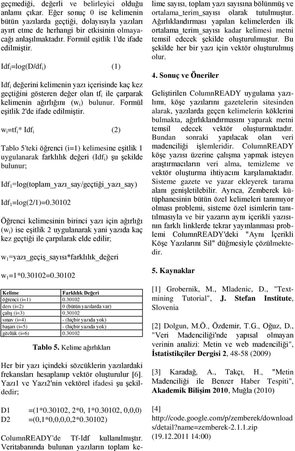 Formül eşitlik 2'de ifade edilmiştir.