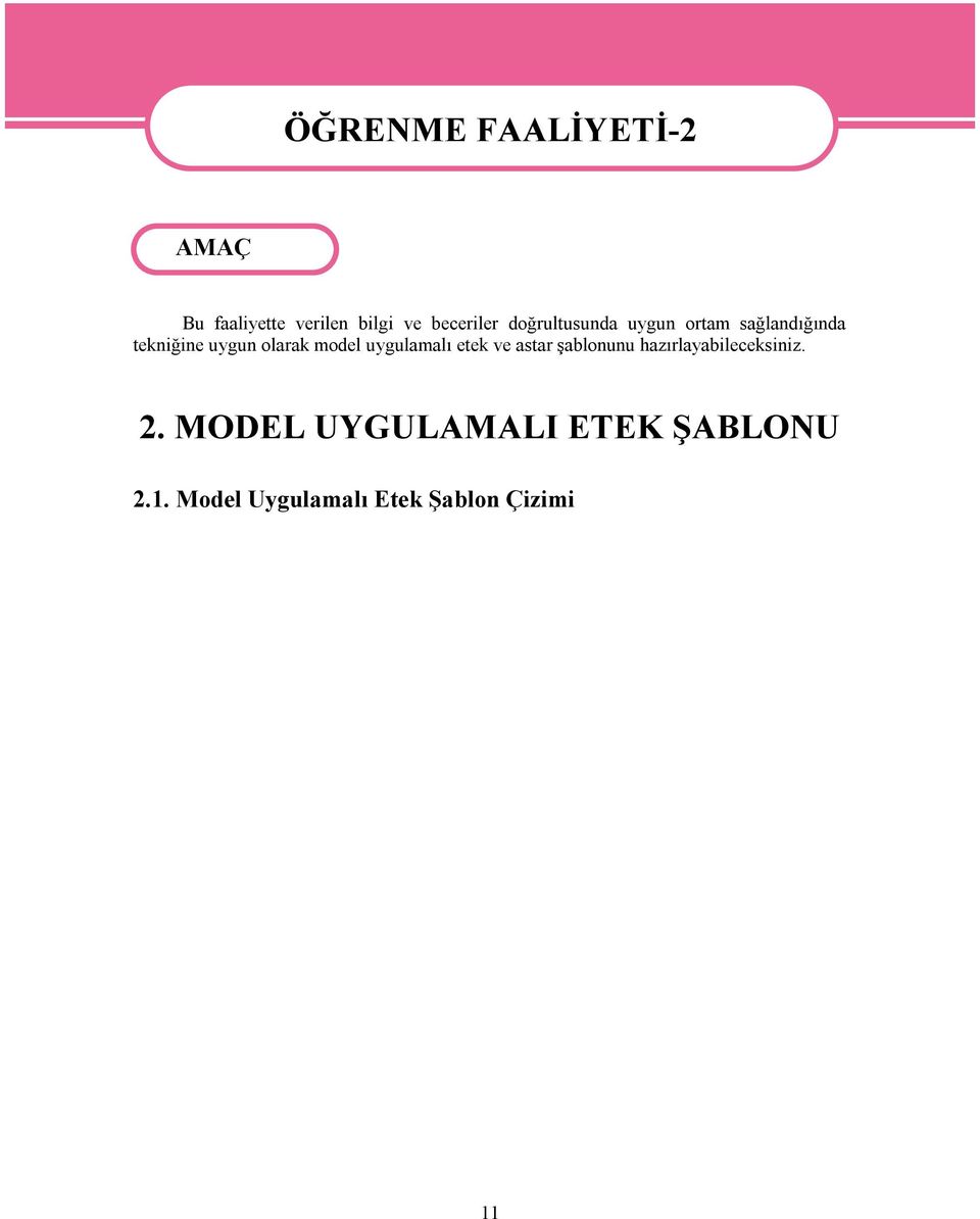 uygun olarak model uygulamalı etek ve astar şablonunu